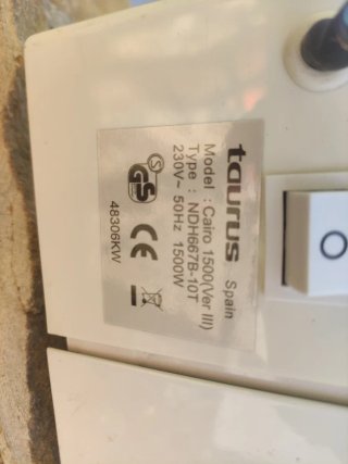 Radiador Eléctrico Taurus 1500W