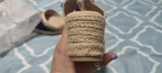 Alpargatas cuña nuevas sin usar