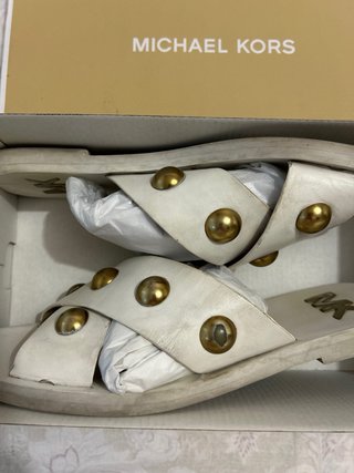 Sandalias Michael Kors Blancas Talla 41