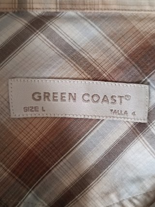 2 camisas de cuadros talla L algodón