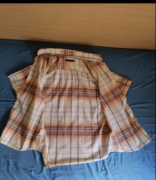 2 camisas de cuadros talla L algodón