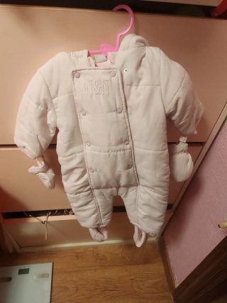 Buzo nieve rosa 6-12 meses