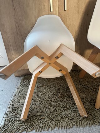 Sillas infantiles blancas (2 unidades)