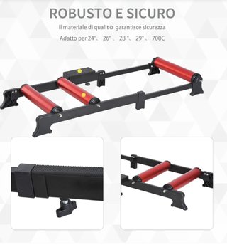 Rullo Allenamento Bici Indoor Rosso