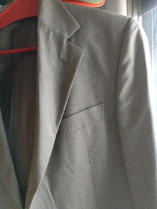 Traje de verano gris