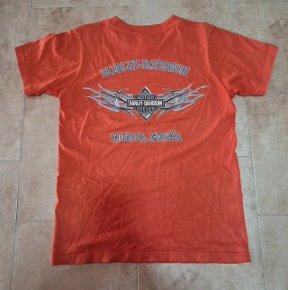 Camiseta Harley Davidson Naranja Talla S