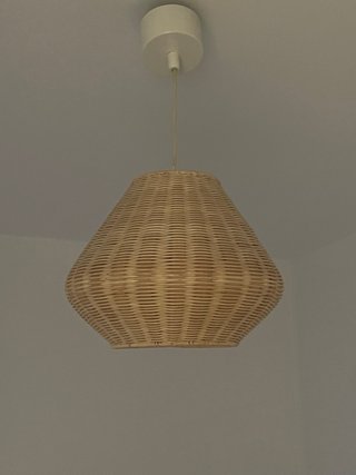 Lámpara de techo Ikea mimbre