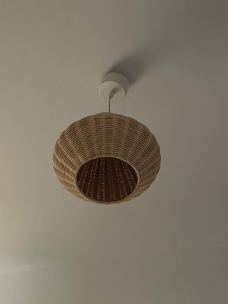 Lámpara de techo Ikea mimbre