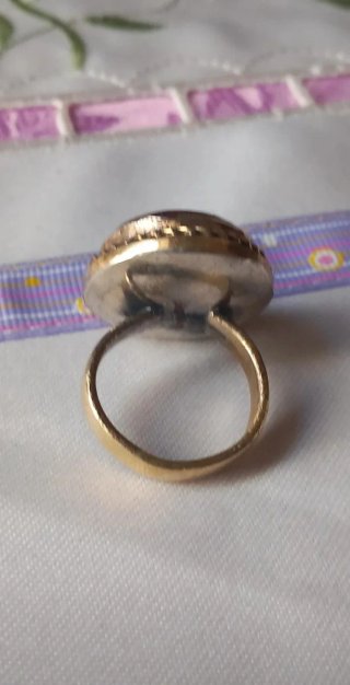 Anello sigillo afghano intagliato