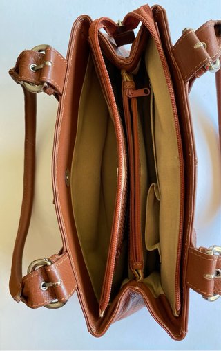 Bolso de hombro de piel para mujer