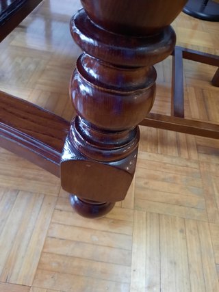 Mueble comedor madera y cristal
