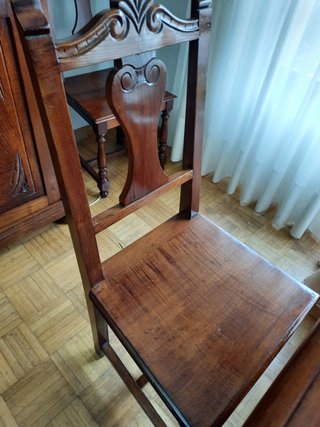 Mueble comedor madera y cristal