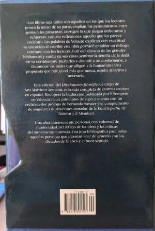 Voltaire. Diccio.Filosófico. A. Martínez. Sabater