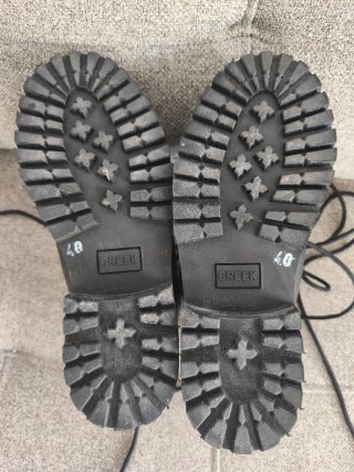 Botas de cuero negras