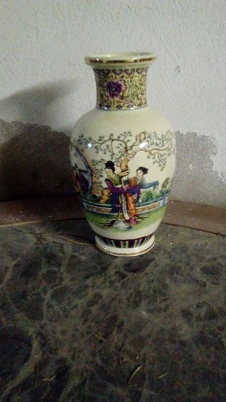 Juego 2 Jarrones Chinos Porcelana