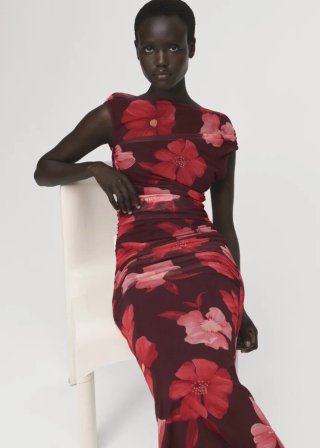 Vestido floral Mango Talla S (NUEVO)