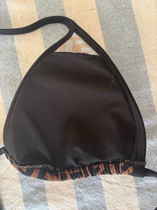 Bikini Fendi FF Marrón y Negro