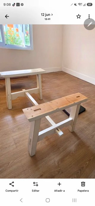 Patas de mesa blancas (2 unidades)