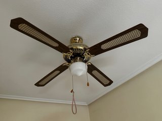 Ventilador de techo madera y metal