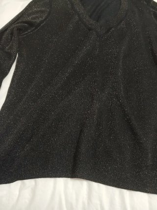 Jersey Mango Negro Dorado Talla L