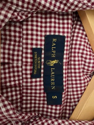 Camisa Ralph Lauren cuadros granates Talla S