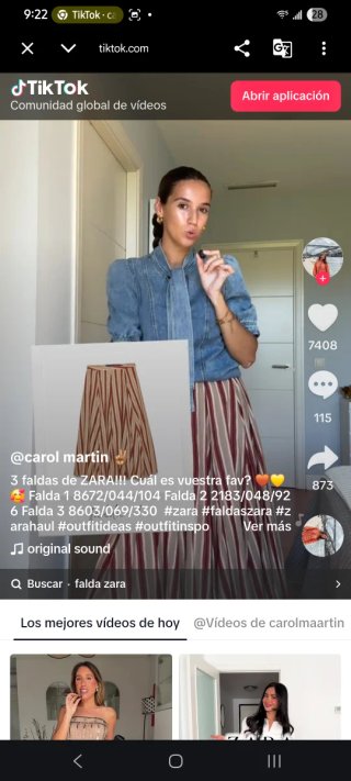 Zara Bestseller Falda midi a rayas ZW