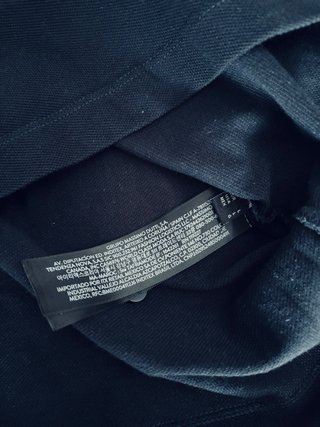 Polo Massimo Dutti Talla L azul marino