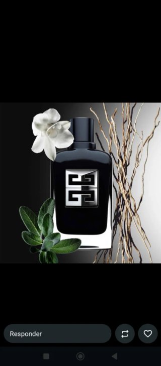 Perfume Givenchy Negro y Plateado
