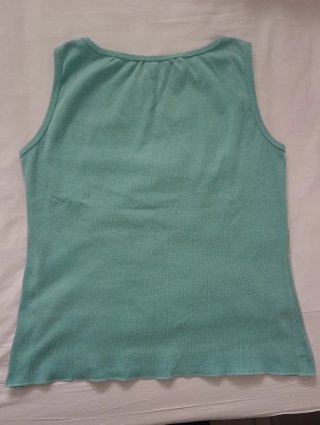 Camiseta Derhy floral transparente