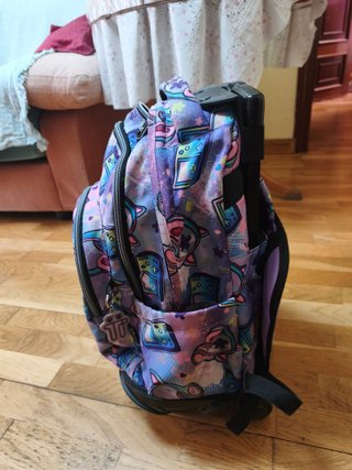 Mochila Totto con ruedas y estampado