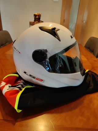 Casco Moto LS2 FF396 Talla L Blanco