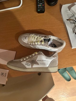 Golden Goose Talla 38 Beige/Blanco