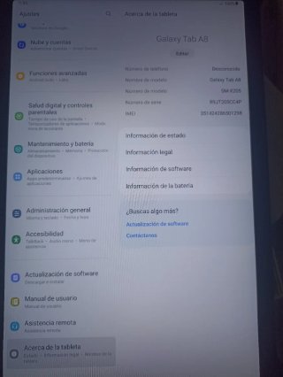 Samsung Galaxy Tab A8 10.5 Negra Nueva
