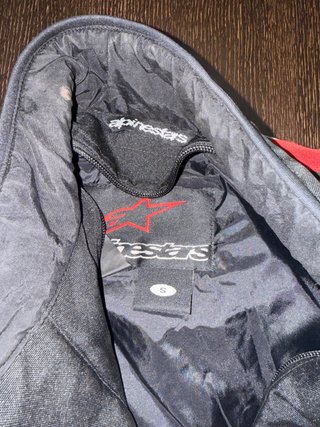 Chaqueta Alpinestars Moto Negra Roja Blanca