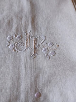 Juego de cama algodón bordado a mano