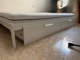 Estructura de cama blanco IKEA