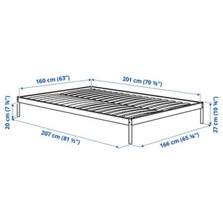 Estructura de cama blanco IKEA