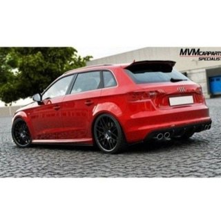 Difusores paragolpes trasero Audi A3 8V Sportback