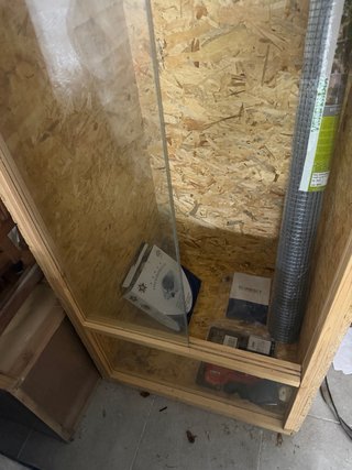 Terrario Madera con puerta de Cristal