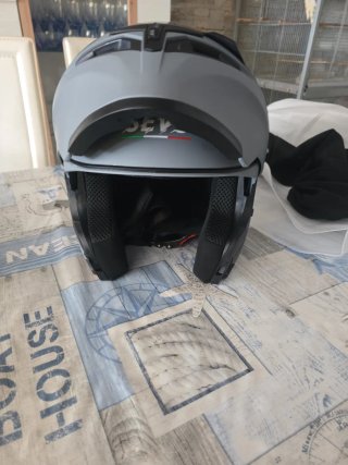 Casco Moto Talla M Gris Nuevo