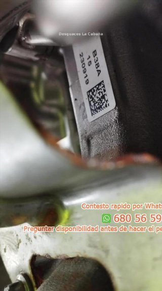 Motor completo bmw cabap22165084 b38a15a Ref:30864