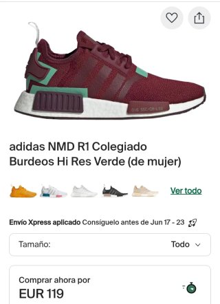 Adidas NMD R1 Rojo y Verde