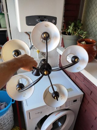 Lámpara de araña 5 luces
