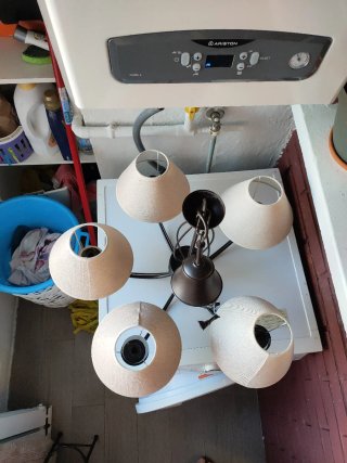 Lámpara de araña 5 luces