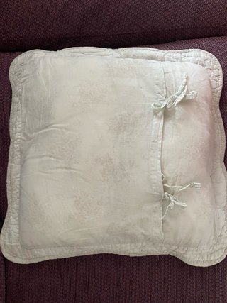 Tris cuscini cotone beige e grigio