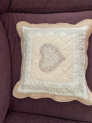 Tris cuscini cotone beige e grigio