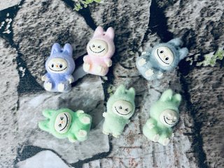 Pack 6 Mini Figuras LABUBU Aterciopeladas