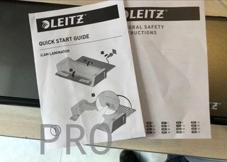 Plastificatore A3 Leitz, ideale per ufficio o scuola, bianco brillante/antracite, Touch Turbo2, iLAM, 7520000
