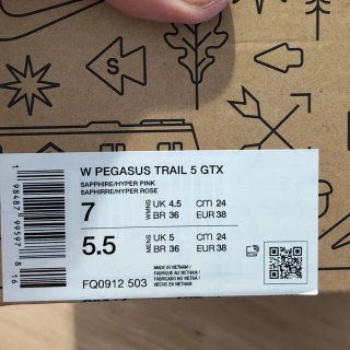 T38 Nike Pegasus Trail 5  Gore-Tex