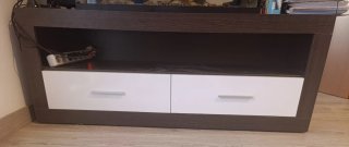 Mueble TV moderno 2 cajones y hueco